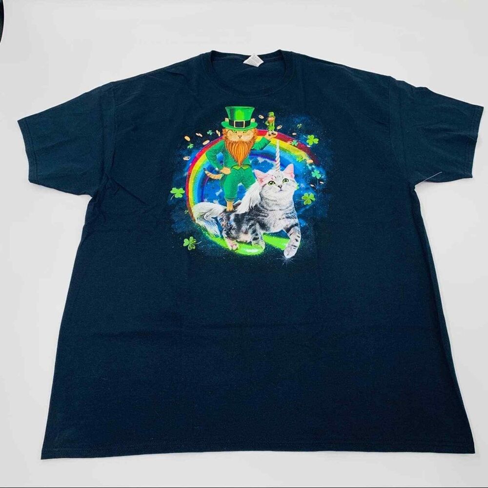 Lucky Caticorn Cat Unicorn Leprechaun Size 2XL (Pre-owned)